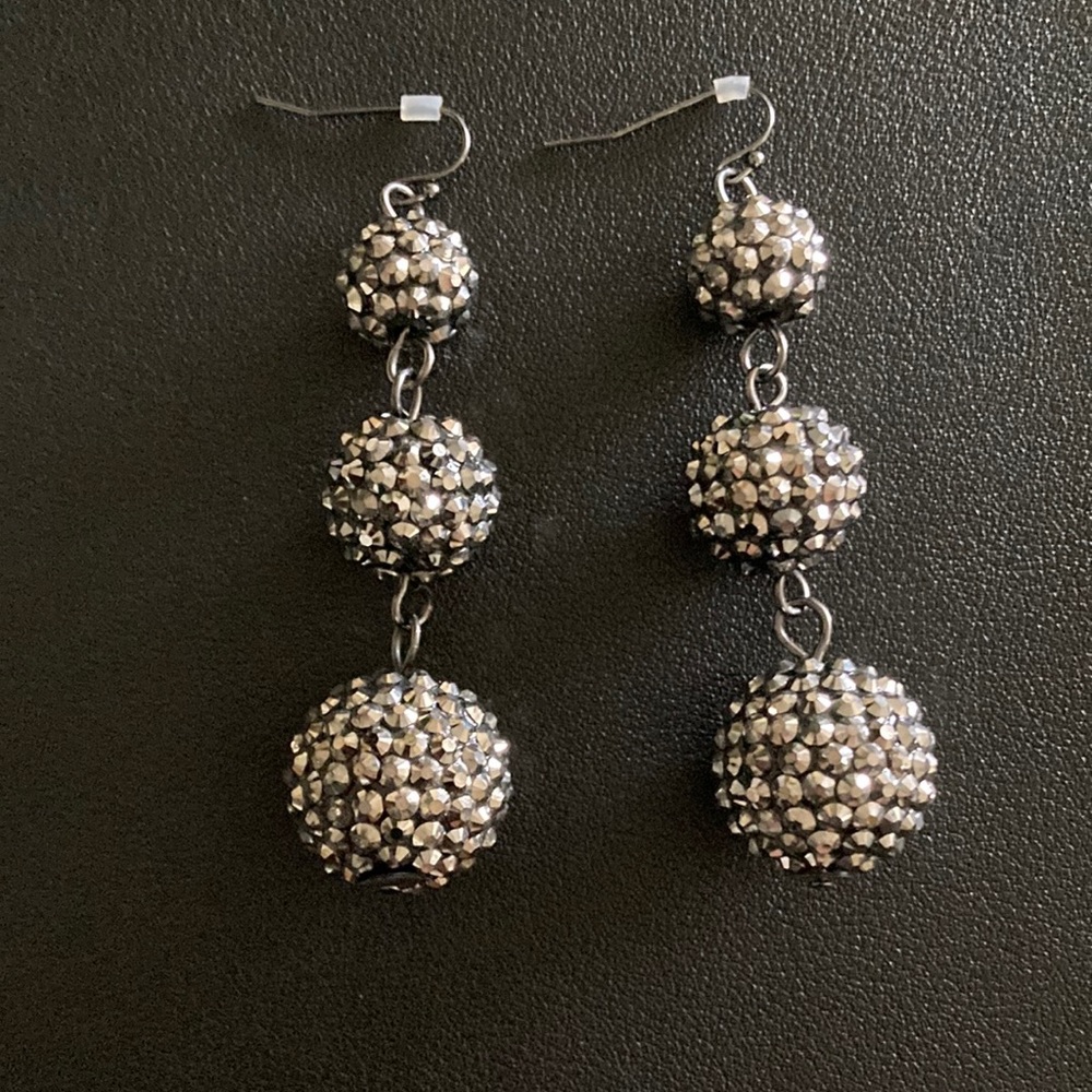 Bauble Bar Pave Beaded Drop Earrings